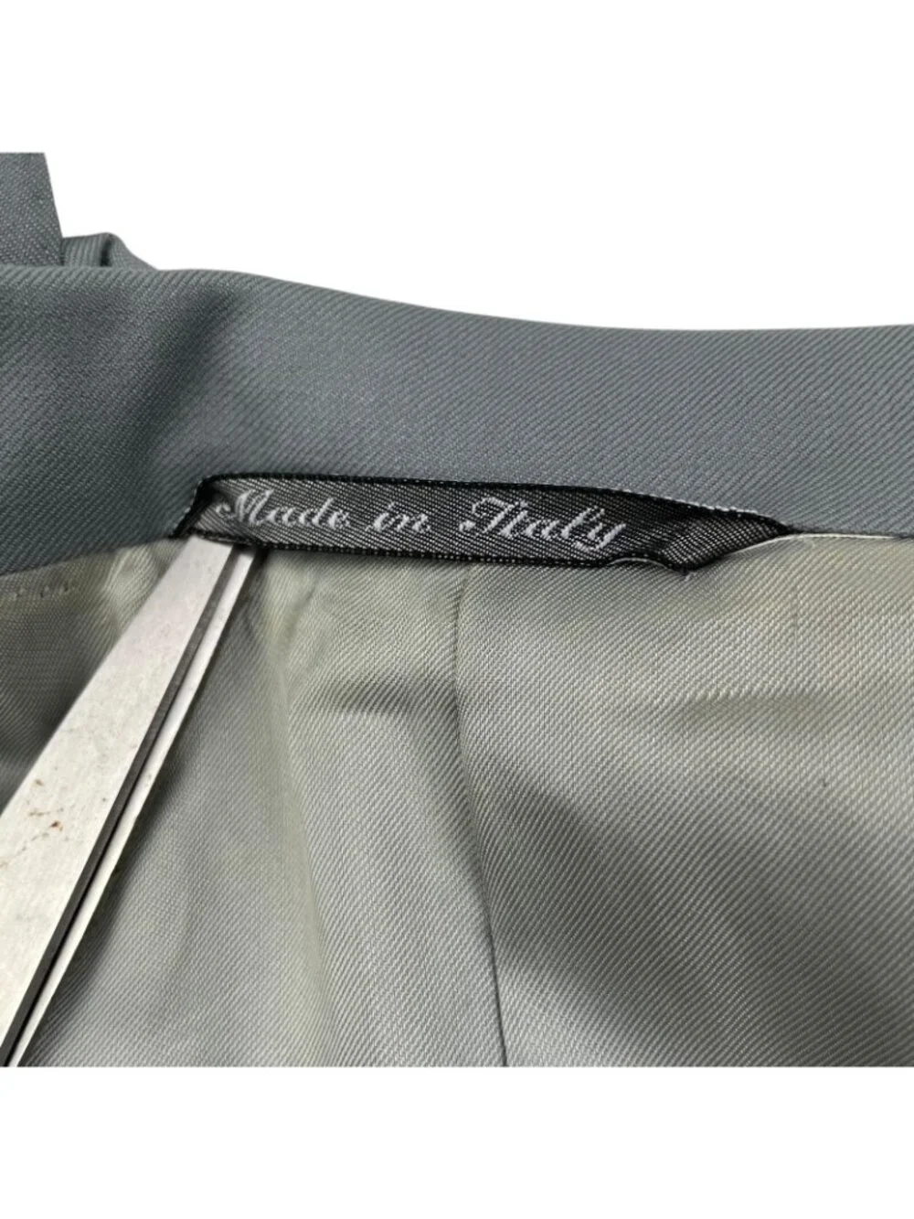 Canali Men's 100% Wool 2-Button Blazer Navy Sage Green • Italy • 40R US